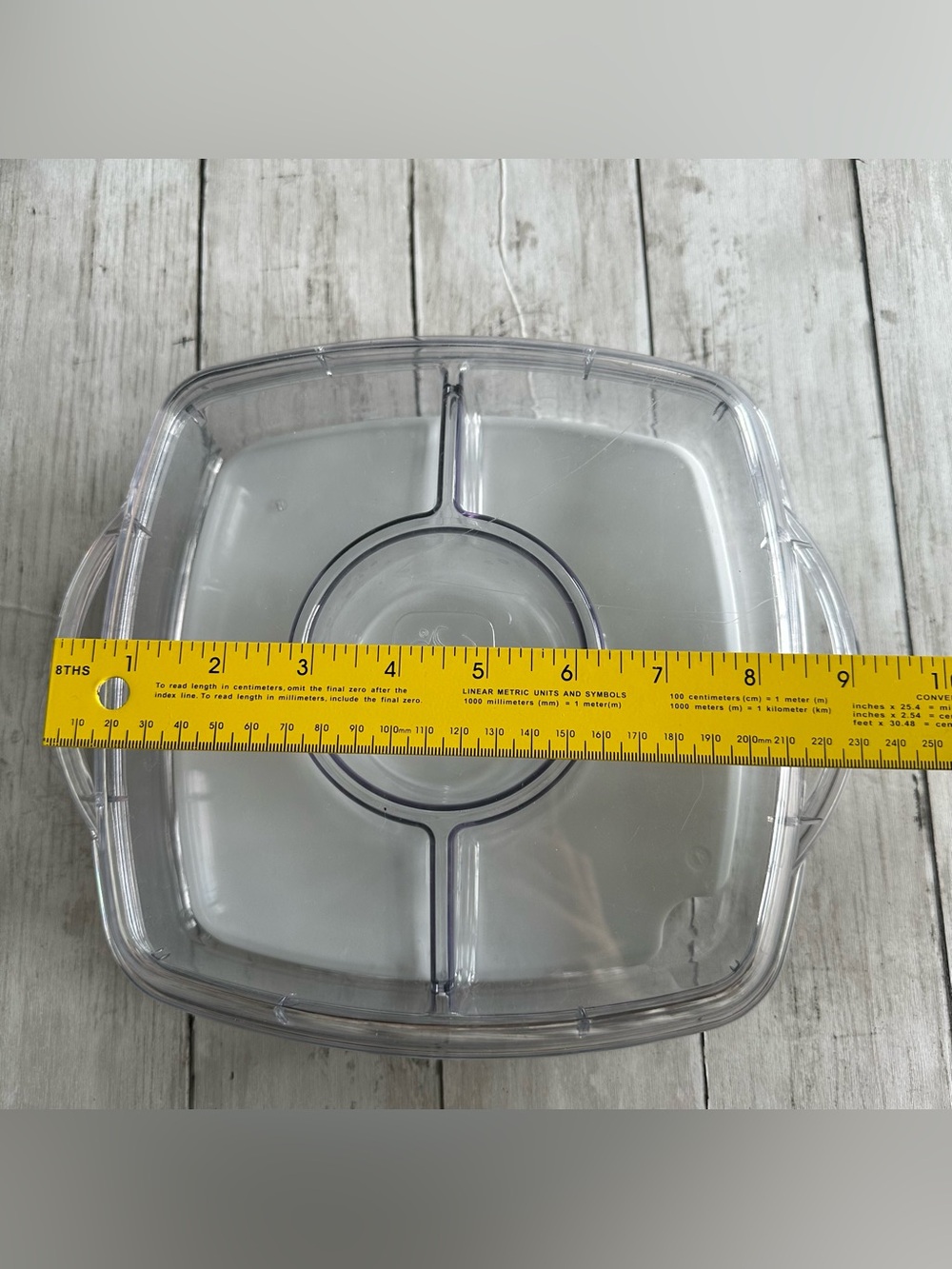 PREOWNED THE PAMPERED CHEF COOL AND SERVE SMALL WHITE TRAY WITH LID - Picture 3 of 3